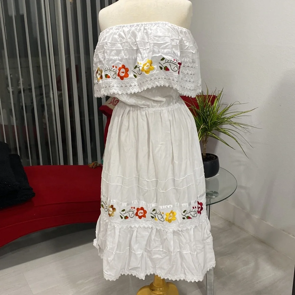 💯 % COTTON & HANDMADE 🙌🏻 DRESS - Picture 2 of 9